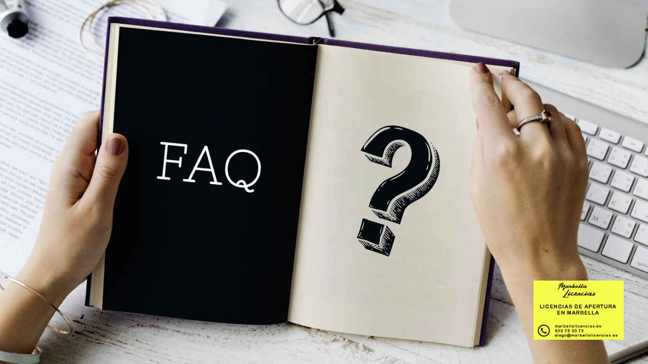 faq preguntas frecuentes licencia apertura marbella